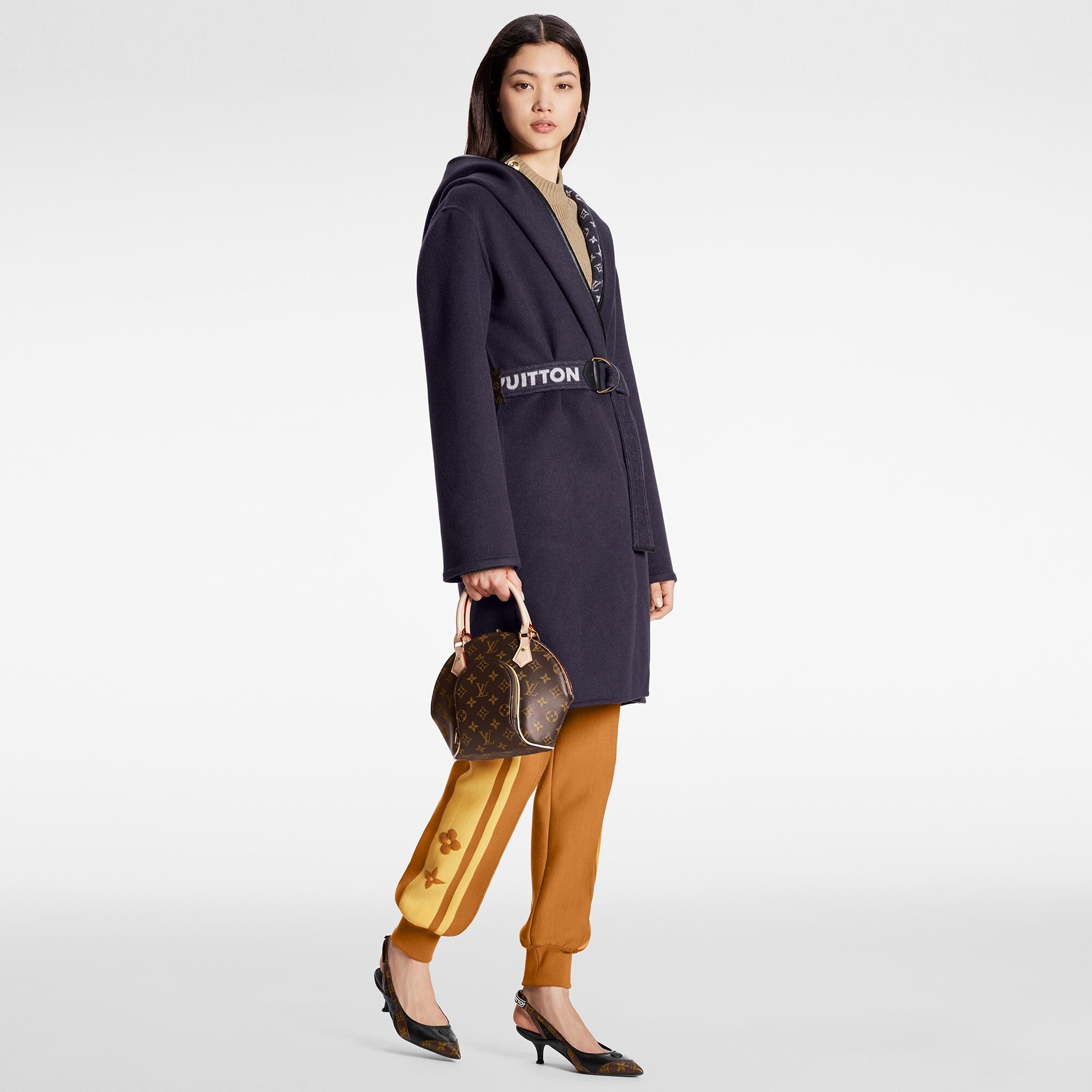 Signature Double Face Hooded Wrap Coat Women ReadytoWear LOUIS